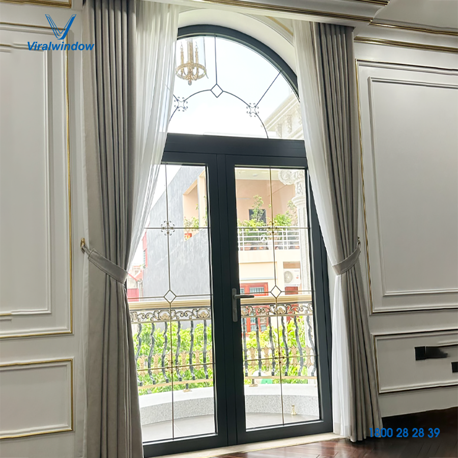 VRE65 - Cửa đi mở quay 2 cánh Viralwindow (hệ châu Âu)
